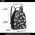LG1866P-MISS LULU STYLISH LADIES RUCKSACK LEATHER PRINTED BACKPACK BLACK LG1866P-MISS LULU STYLISH LADIES RUCKSACK LEATHER PRINTED BACKPACK BLACK